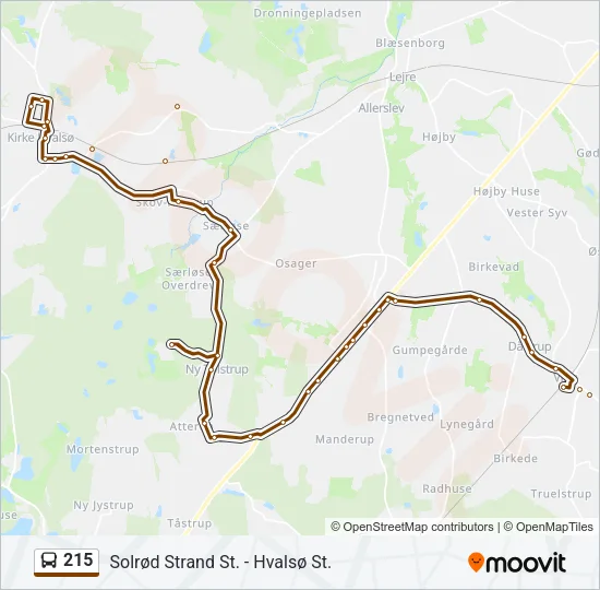 215 Bus Line Map