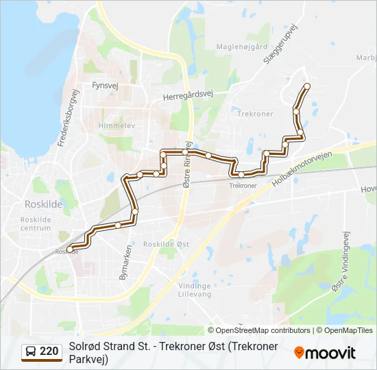 220 Bus Line Map