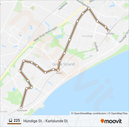 Route: Stops & - Hundige St. (Updated)