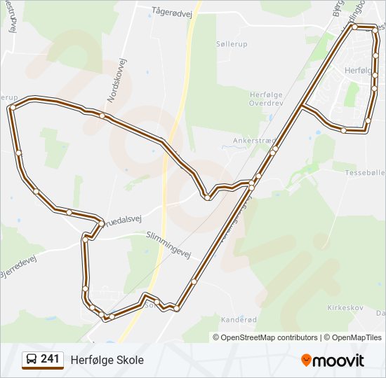 241 bus Line Map