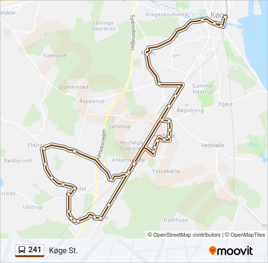 241 bus Line Map