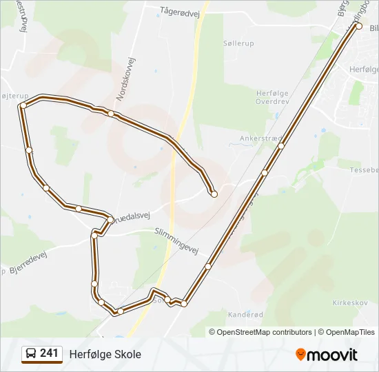 241 Bus Line Map