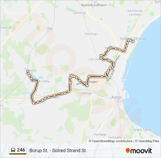 246 Bus Line Map