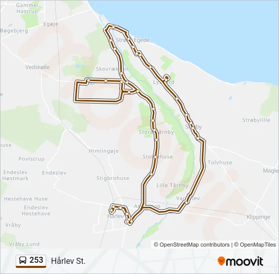 253 Bus Line Map