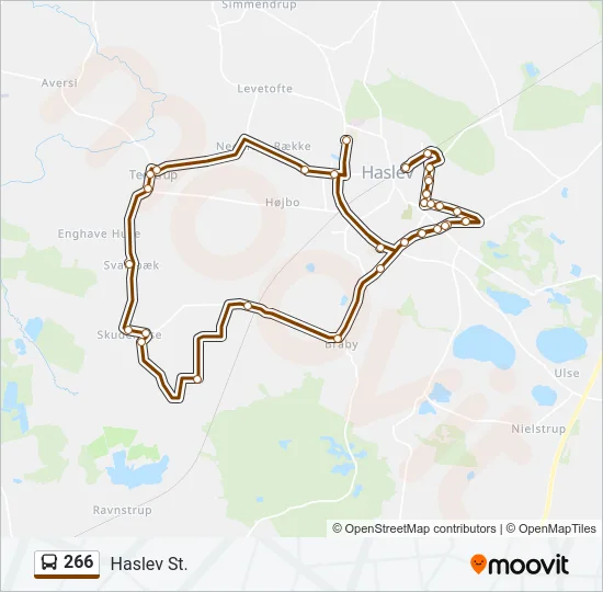 266 Bus Line Map