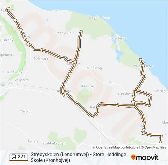 271 Bus Line Map