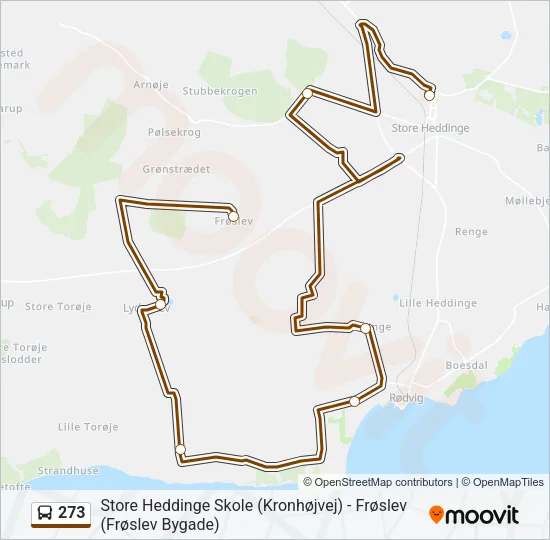 273 Bus Line Map