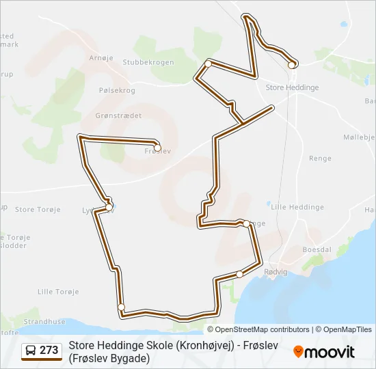 273 Bus Line Map