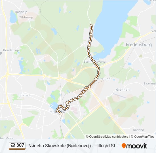 Bus 307 Route Map 307 Route: Schedules, Stops & Maps - Nødebo Skovskolen (Updated)