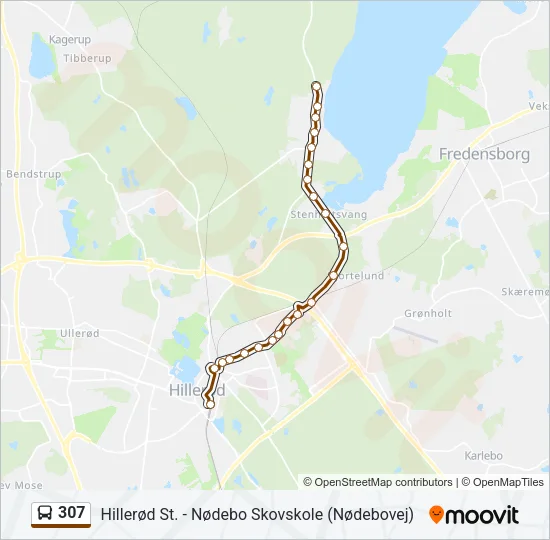 307 Bus Line Map