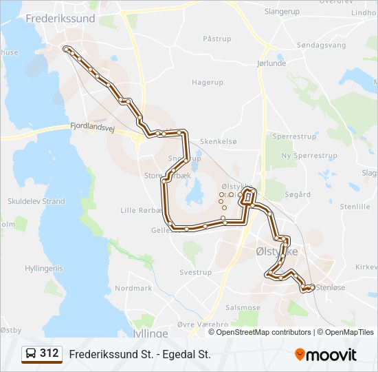 312 Bus Line Map