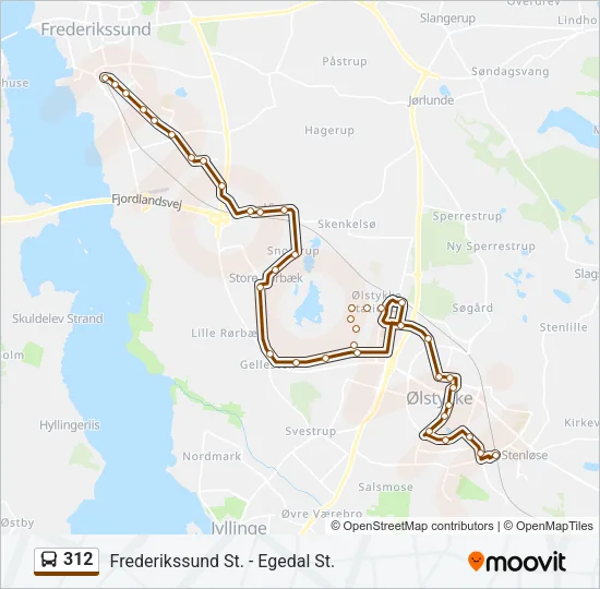 312 Bus Line Map
