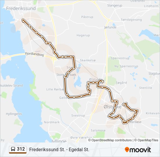 312 Bus Line Map