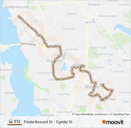 312 Bus Line Map