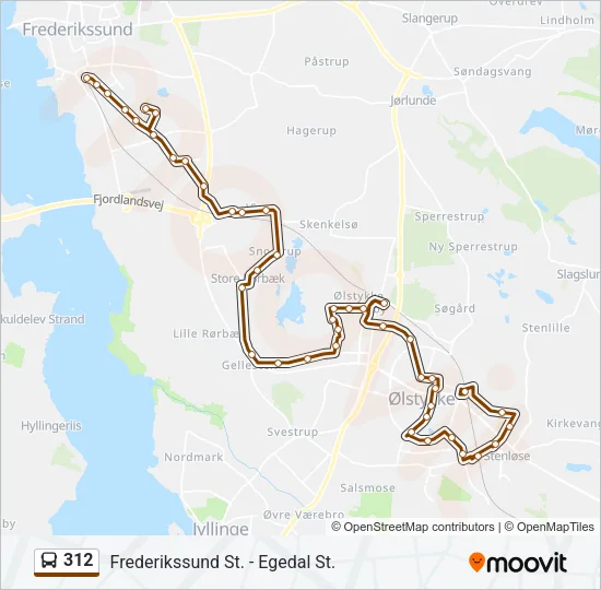 312 Bus Line Map