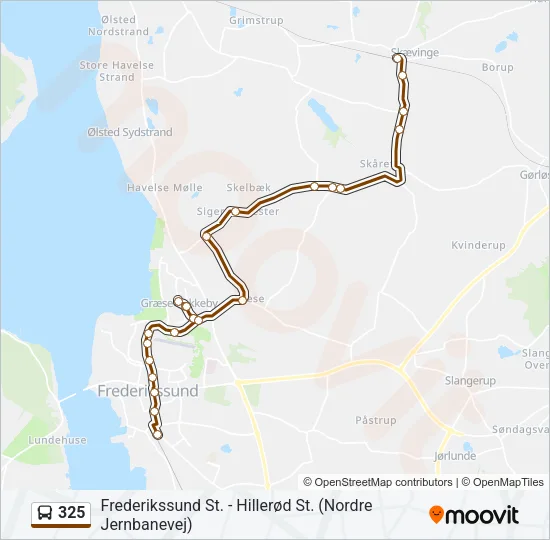 325 Bus Line Map