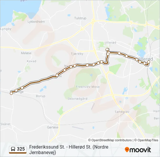 325 Bus Line Map