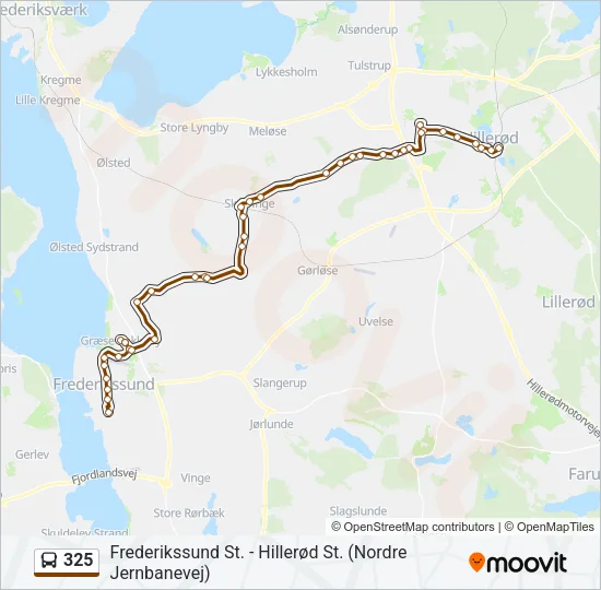 325 Bus Line Map