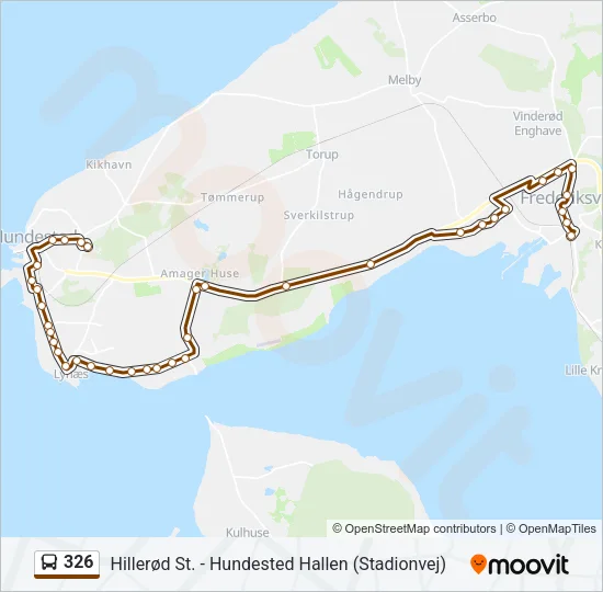 326 Bus Line Map