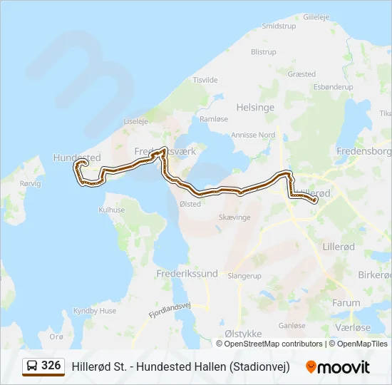 326 Bus Line Map