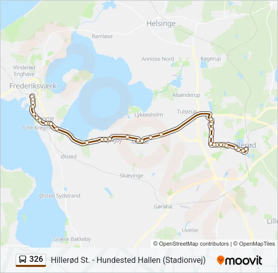 326 Bus Line Map