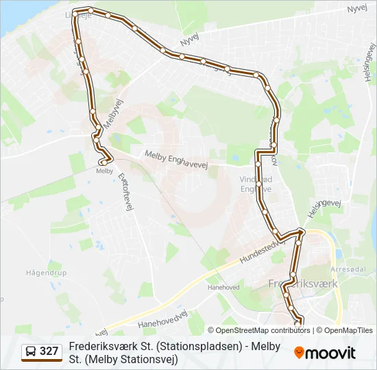 327 Bus Line Map