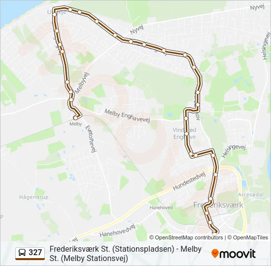 327 Bus Line Map