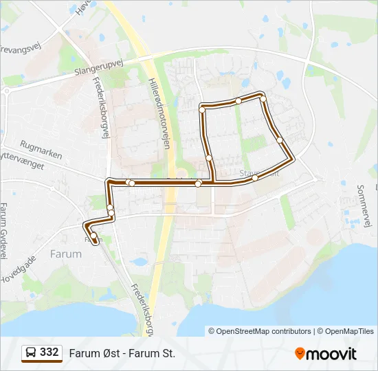 332 Bus Line Map