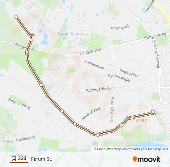 333 Bus Line Map