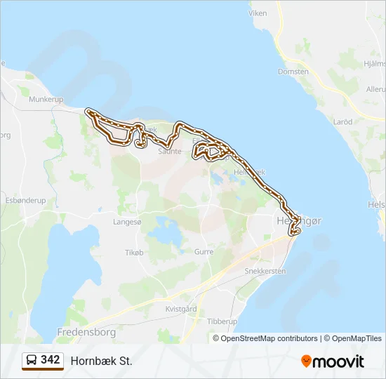 342 Bus Line Map