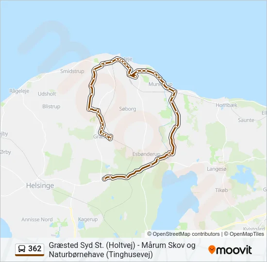 362 Bus Line Map