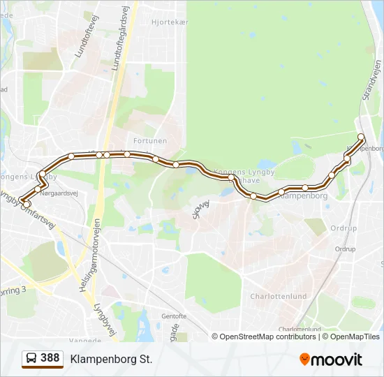 388 Bus Line Map