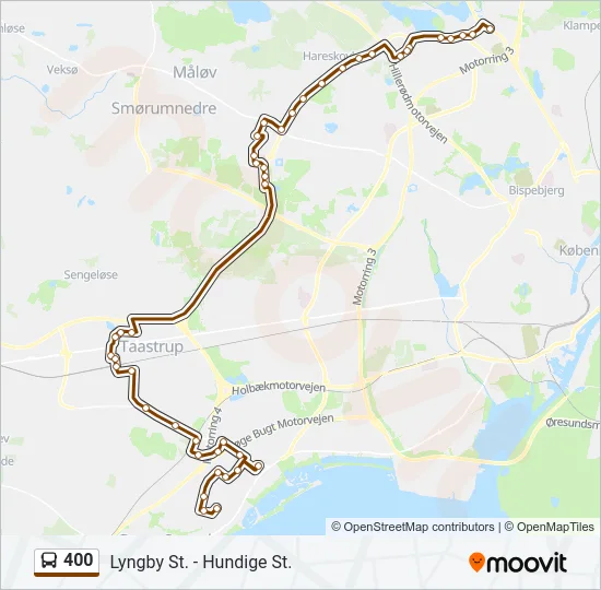 400 Bus Line Map