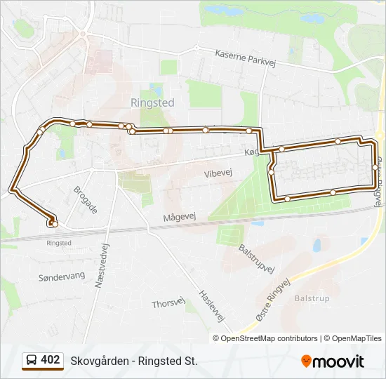 402 Bus Line Map