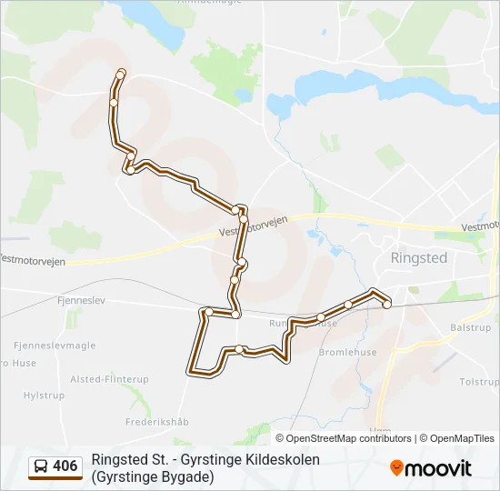406 Bus Line Map