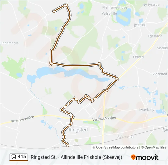 415 Bus Line Map