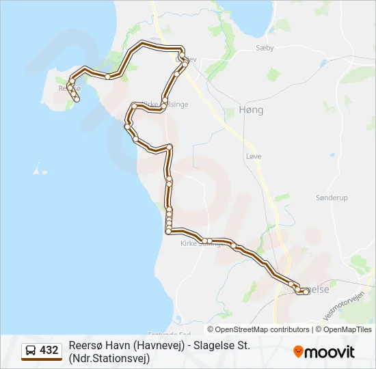 432 Bus Line Map