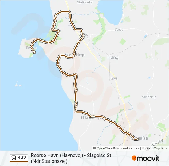 432 Bus Line Map