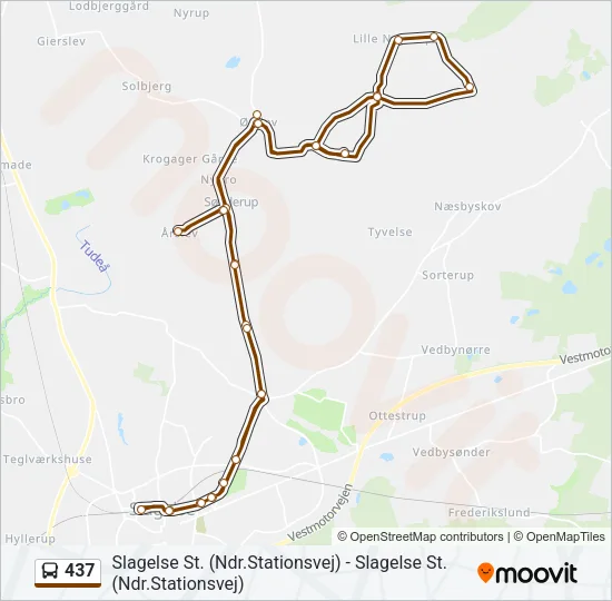 437 Bus Line Map