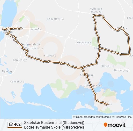 462 bus Line Map