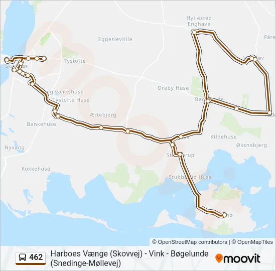 462 Bus Line Map