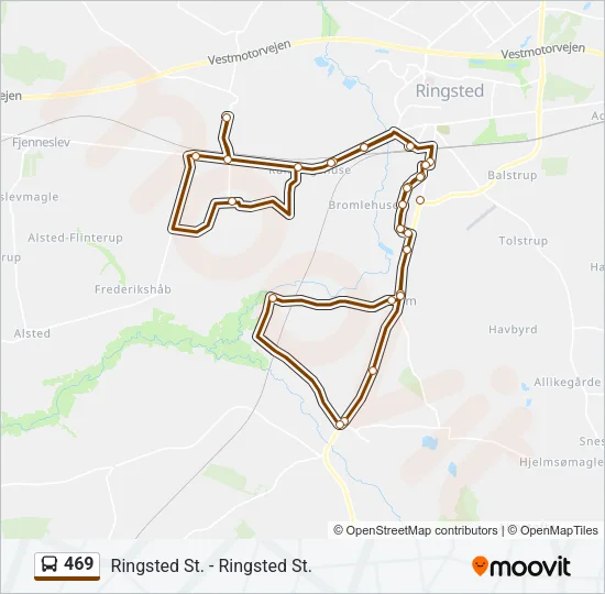 469 Bus Line Map