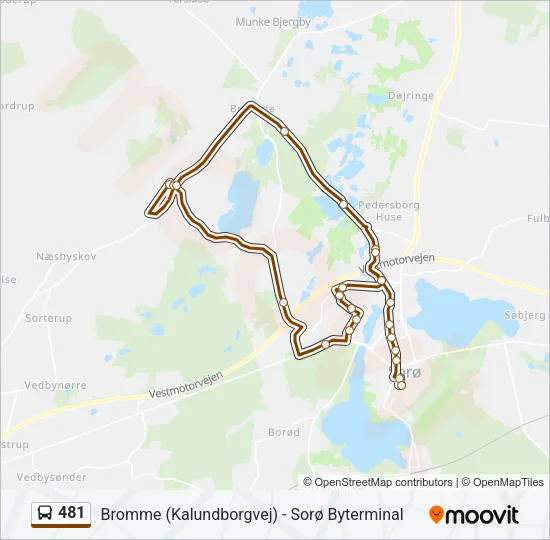 481 Bus Line Map