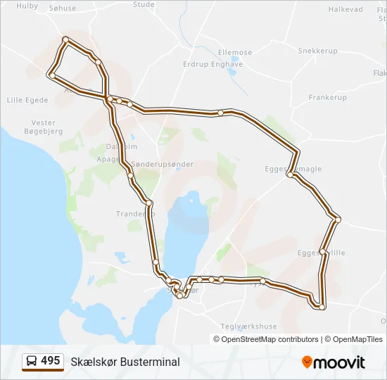 495 Bus Line Map