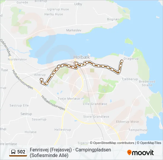 502 Bus Line Map