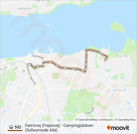 502 Bus Line Map