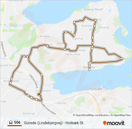 506 Bus Line Map