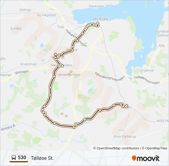 530 Bus Line Map