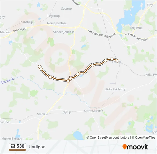530 Bus Line Map