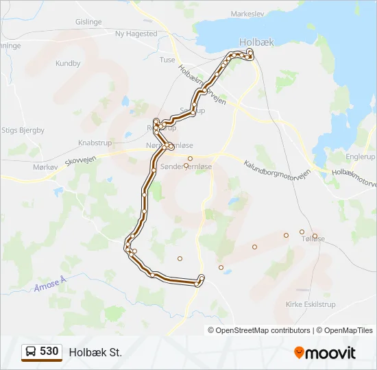 530 Bus Line Map